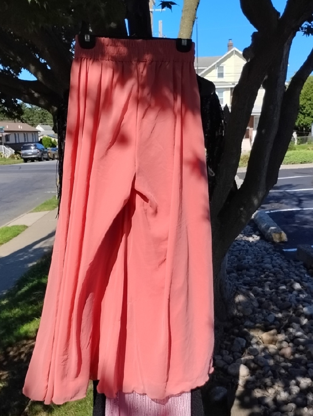 Shopping Queen Light Melon Color Harem Wide Leg Maxi Pants